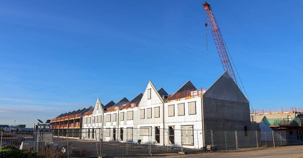 Neubau von Reihenhäußern in Detuschland | Neubau